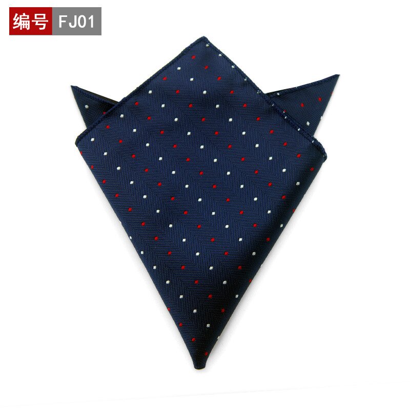 25*25cm polyester lommetørkle herre business dress floral lomme firkantet hankies klassisk rutete lomme håndkle