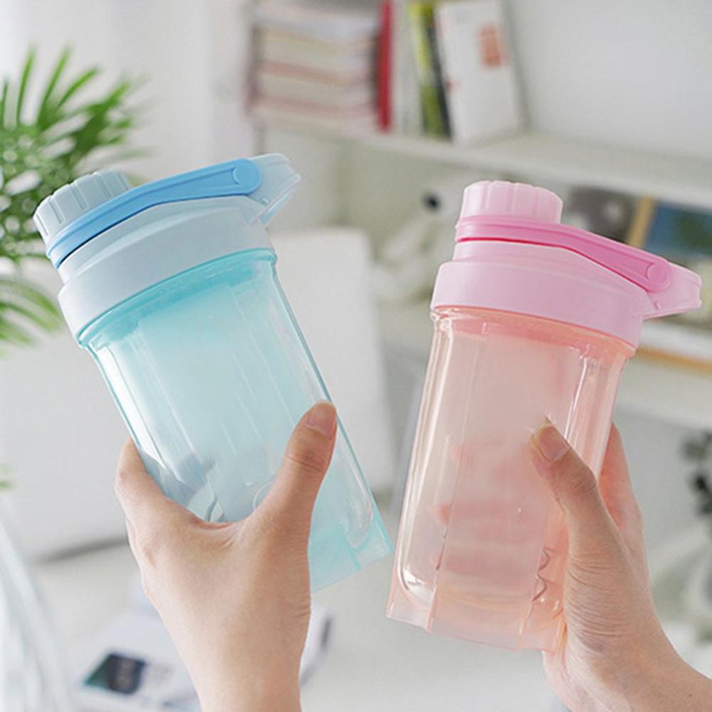 500ml shaker fles milkshake proteïnepoeder shaker mix fitness waterfles sport waterkoker keuken shake fles buiten sportschool