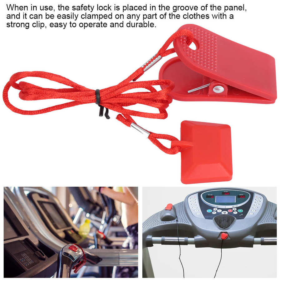 2 uds., máquina de correr, llave de seguridad, cinta de correr, interruptor de seguridad magnético, bloqueo, accesorio de la máquina para correr Universal