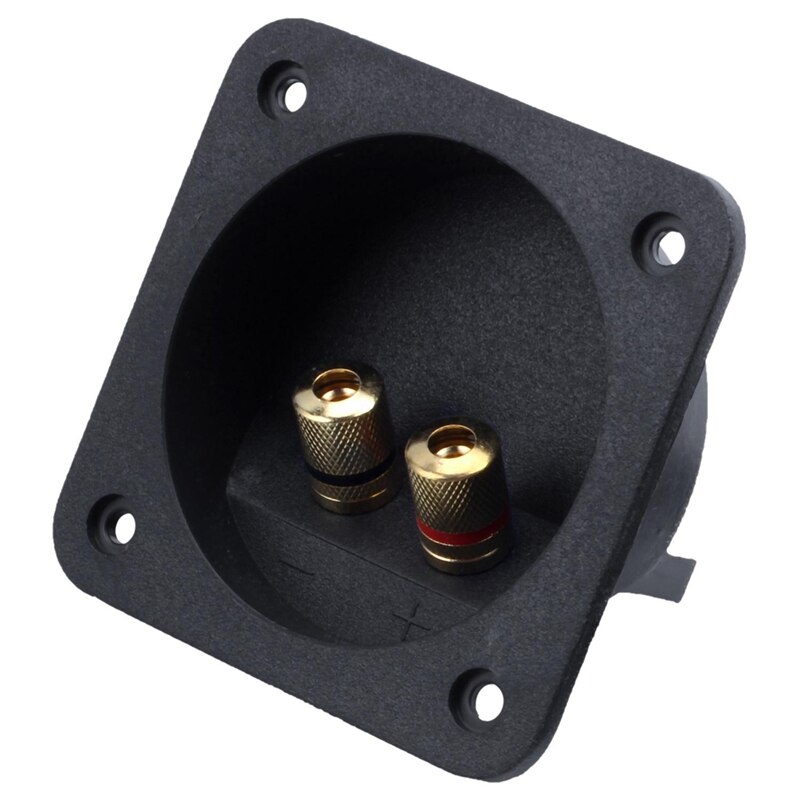 thumbnail interactive-video image 1 of 2x Speaker Box Terminal Round Screw Mount Locking Cup Connector – Subwoofer A930 1 of 3