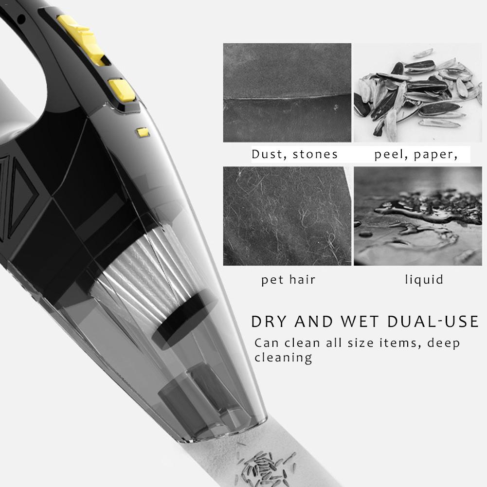 Handheld Vacuum Cleaner 120W High Power USB Cordless Portable Charging Vacuum Cleaner for Home Car