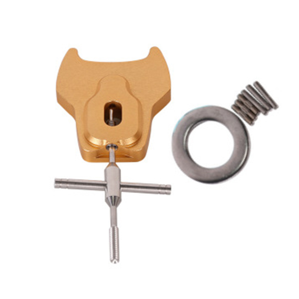 Fishing Reel Disassembly Maintenance Fishing Reel Aluminum Alloy Wheel Road Wheel Water Droplet Wheel Disassembly Parts: Orange