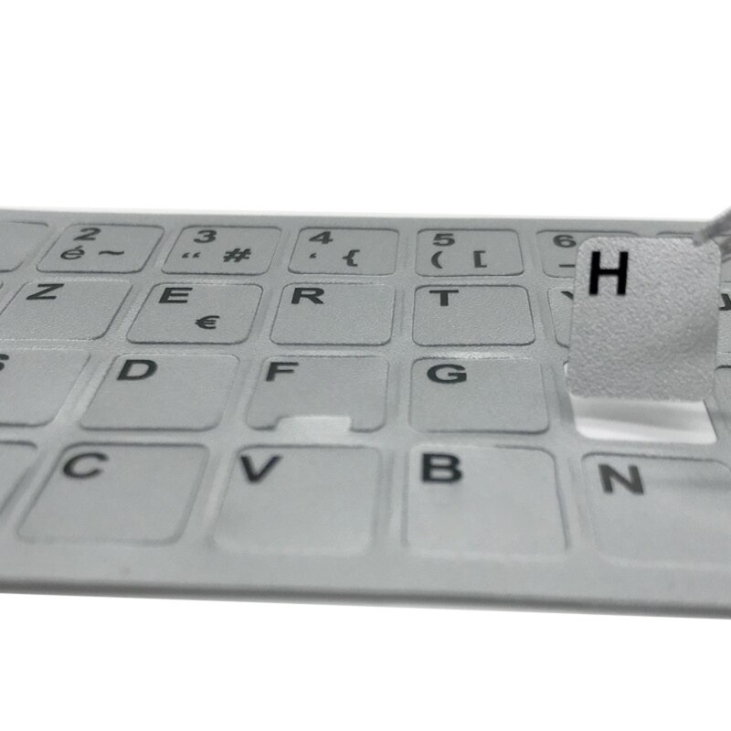 French Layout Stickers Keyboard Letters Button Alphabet Matte Sticker Film for Laptop PC Computer Keyboards White/Black