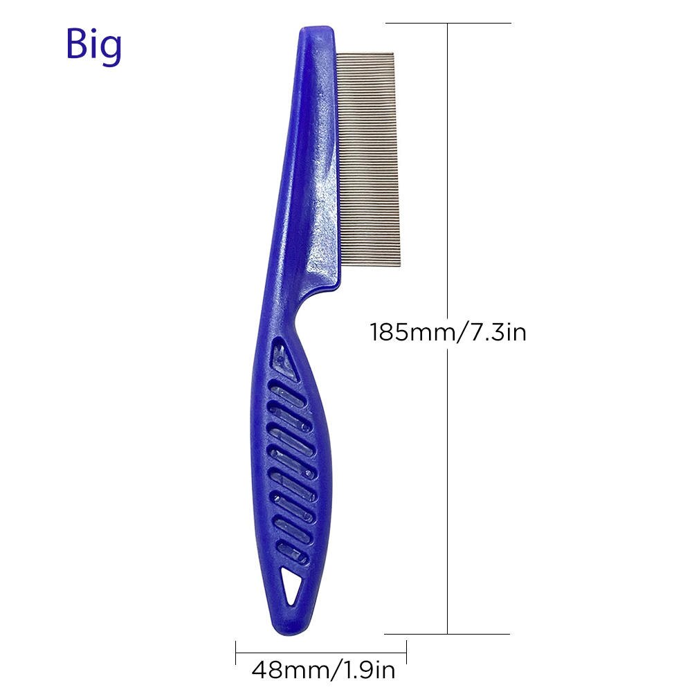 Hair Lice Comb Brushes Terminator Fine Egg Dust Nit Free Removal Stainless Steel: 13