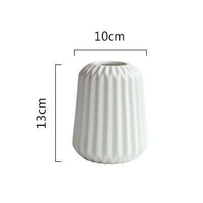1pc vases origami en céramique pour fleurs, décoration d'intérieur, vase de table, pièce maîtresse en porcelaine, récipient pour plantation d'eau: B