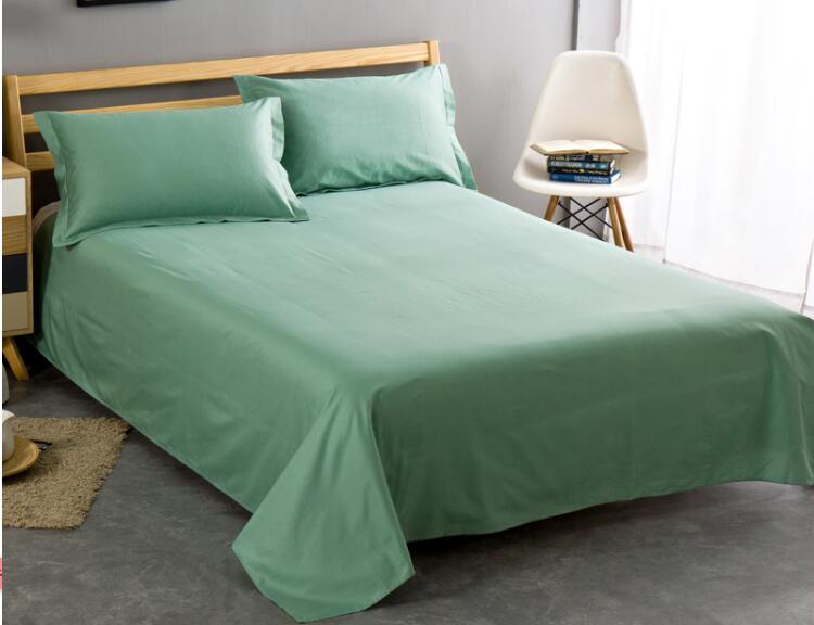 Drap de lit cototn 100% coton | Couleur unie, 40x40 133x82, 250cm x 250cm: green