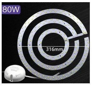 6W 12W 15W 18W 24W 36W 80W 100W LED-PANEEL Cirkel Ring Licht 220V SMD 5730 LED Ronde Plafondlamp voor Eetkamer: YELLOW / 1w