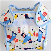 Waterproof Baby Nappies Newborn Boys Girls Reusable Cotton Diapers Washable Cute Cartoon Washable Cloth Baby Diaper Cover: aircraft