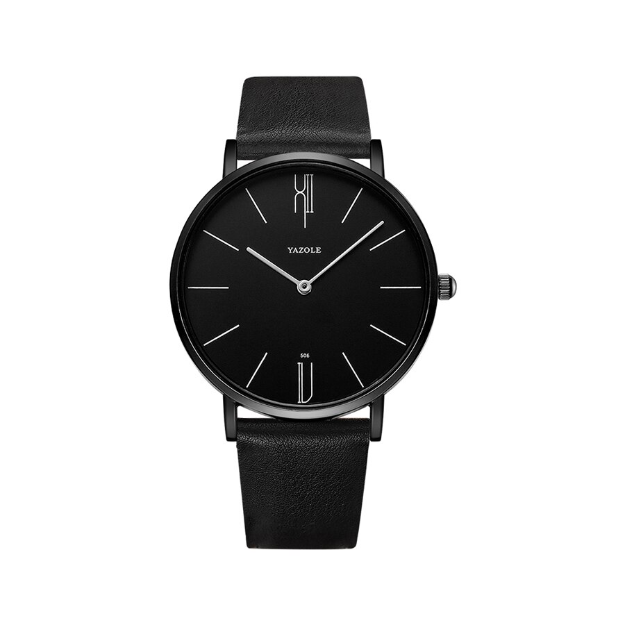 Reloj YAZOLE de lujo para hombre, relojes de pulsera de cuarzo de cuero, reloj de negocios para hombre, reloj de pulsera informal para hombre, reloj Masculino: Bronze