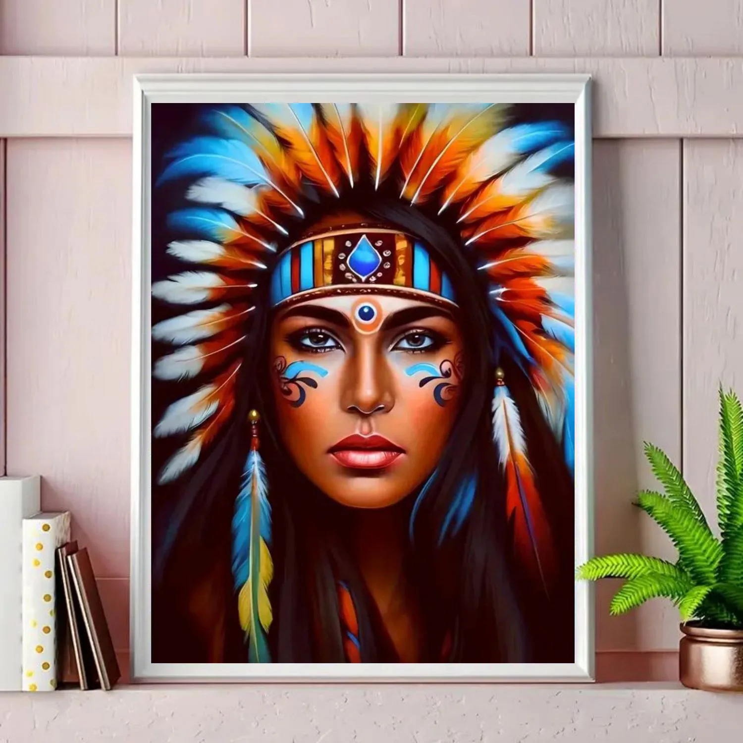1pc Verf op nummer Kit voor volwassenen Beginner op canvas, schildersets voor volwassenen, doe-het-zelf-hobby's voor vrouwen, frameloos