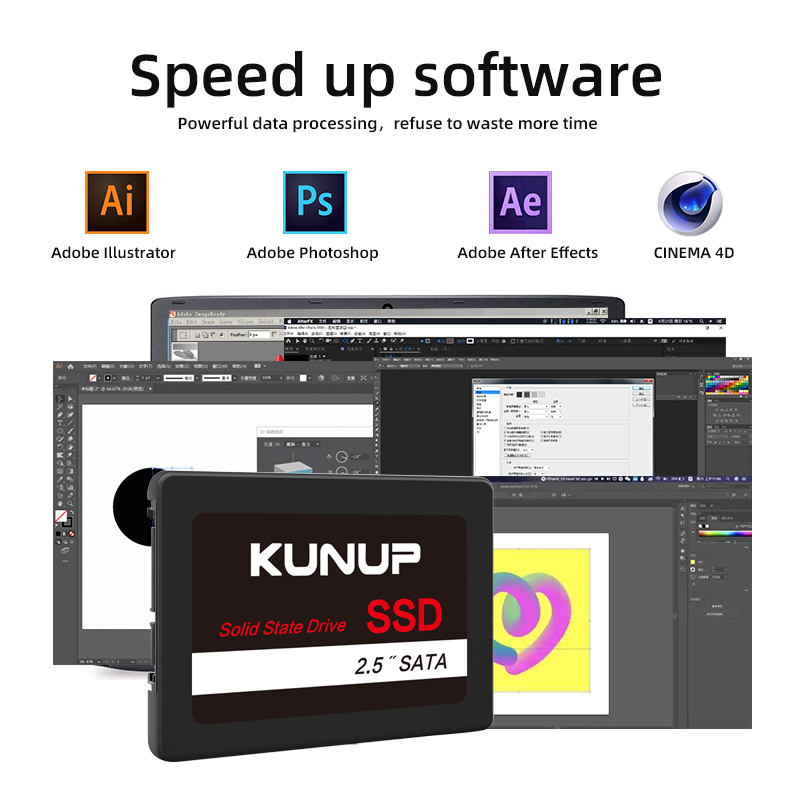 Fabrikpreis SSD 2,5 SATA 3,0 ZOLL SATA3 128 GB 256 GB SSD 512 GB Festplatte 1 TB 2 TB Internes fest-Zustand-Laufwerk für Laptop/Schreibtisch