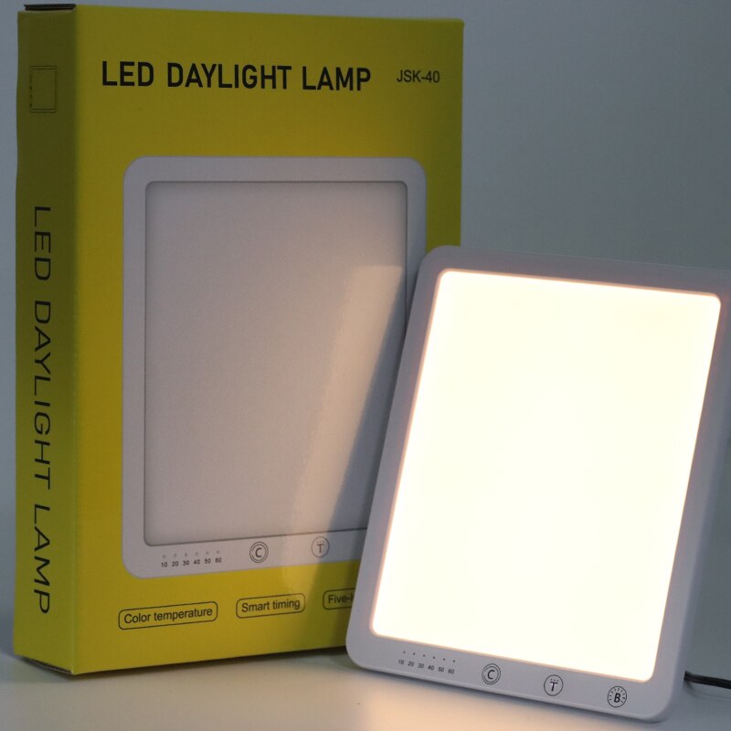 Latest EU/US/UK Sad Lamp Phototherapy Bionic Solar Light Touch Therapy Light Lamp Depression Anti-fatigue Lamp