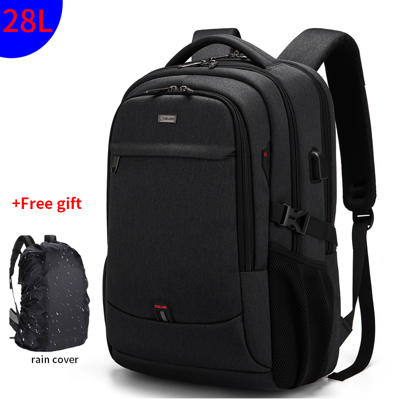 2022 WIERSOON 45L Male Expandable Large Capacity Traveling Backpack for 17 inch Laptop Men's Backpack Approved Weekender Bag: D30191black