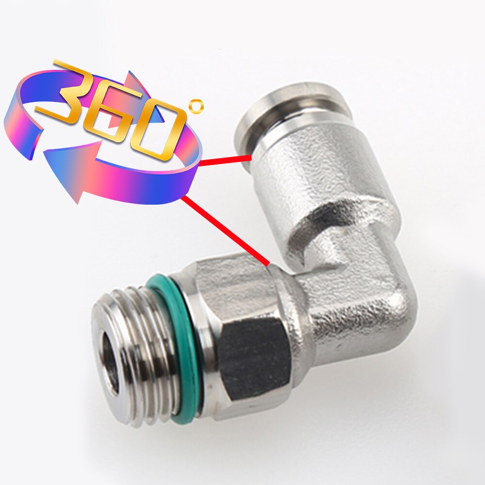 304 stainless steel joint trachea quick coupling 1/8&quot; 1/4&quot; 3/8&quot; 1/2&quot; BSP pneumatic quick coupling elbow male thread G thread