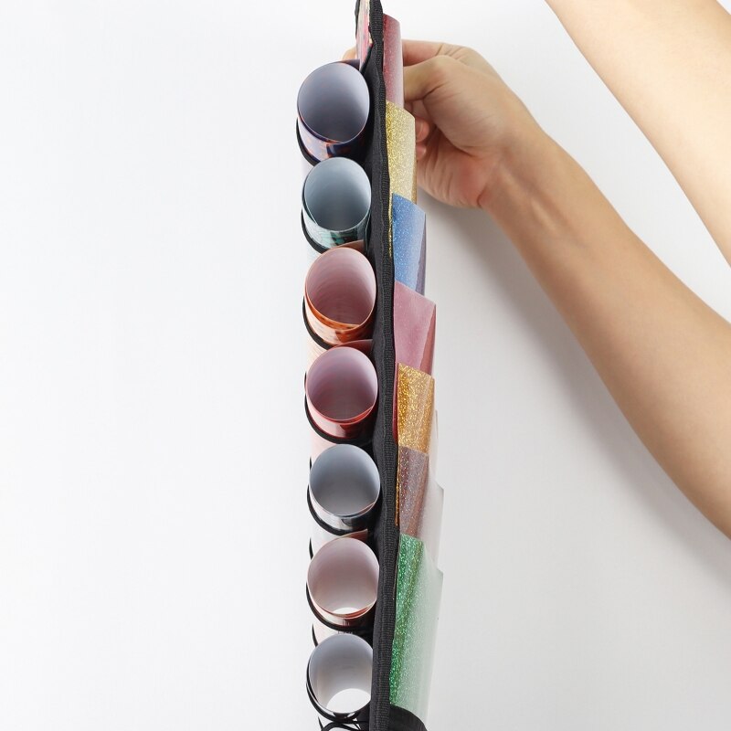 Vinyl Rolls Storage Rack Vinyl Roll with 47 Compartment Volume Compartments Wall Mount/Door Vinyl Storage Rack