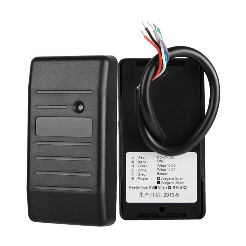 Waterproof 125Khz RFID Card Reader Wiegand 26 34 Card Reader LED Indicators Security N20 Card Access Control Reader
