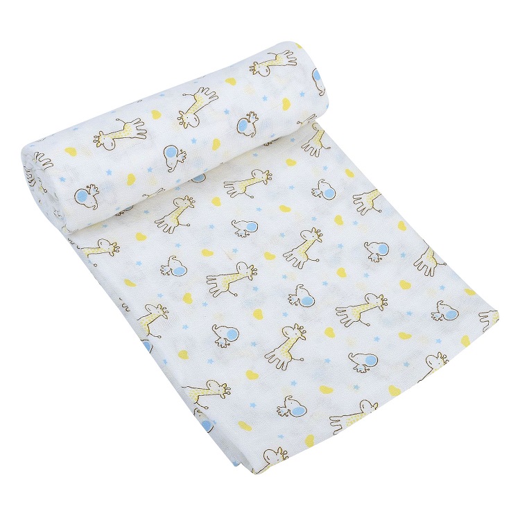 Baby produFlamingo Organic Baby Swaddle Muslin Bamboo Cotton Baby Blanket Diapers Envelope For Discharge Newborns Wrap Bedding: SX0008-1