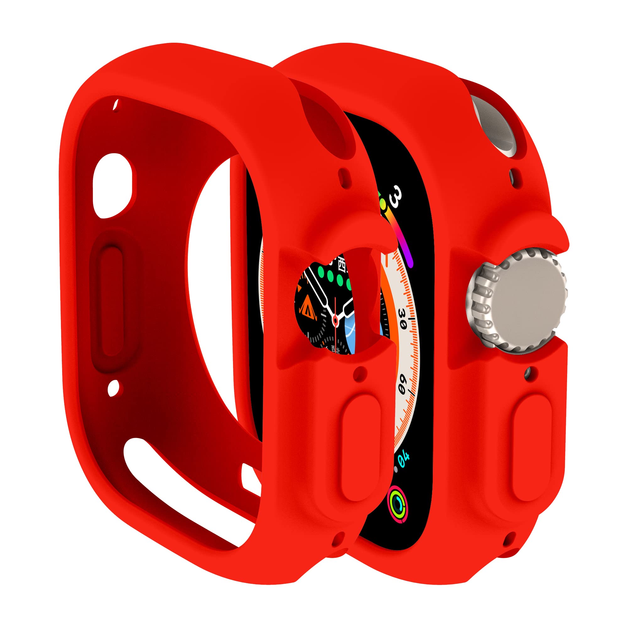 Deksel til eple se ultra 49mm smartklokke beskyttende tpu silikonbeskytter støtfanger tilbehør iwatch serie ultra 49 mm deksel: P12/613