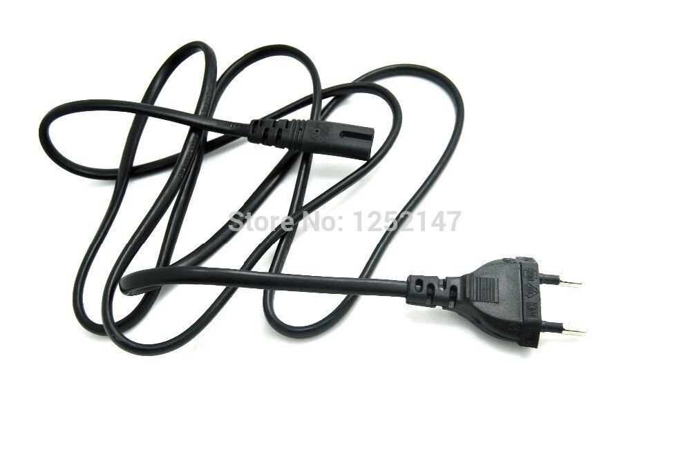 1.5 Meter 250V 2.5A Electric Wire Cable with EU Standard Plug for Power Supply Adapter Copper Black