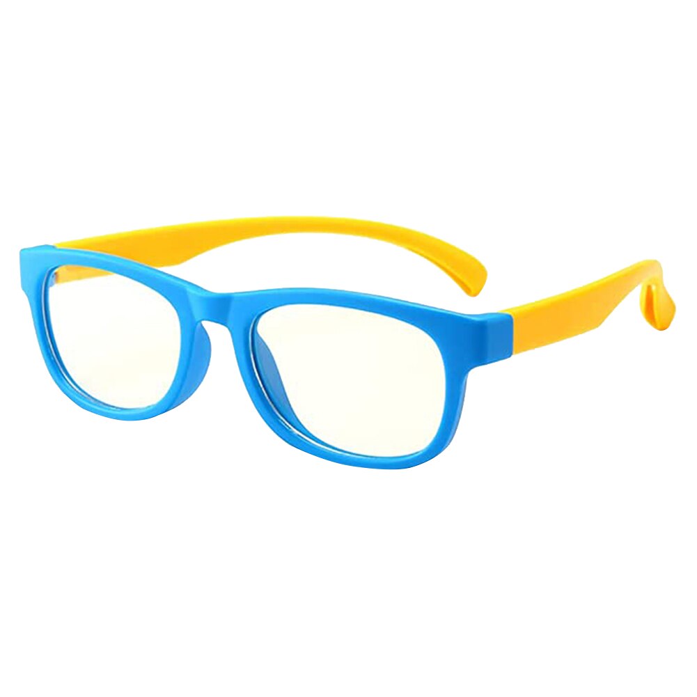 Gafas antiluz azul para niños y niñas, lentes transparentes de ordenador, gafas ultravioleta: A