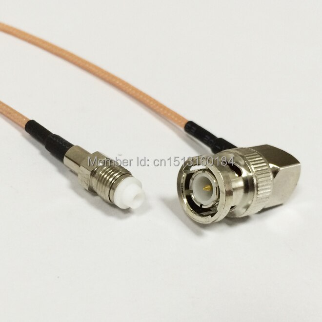 Modem Coaxial Cable BNC Male Plug Right Angle To FME Femael Jack Connector RG316 Cable Pigtail 15CM 6inch Adapter