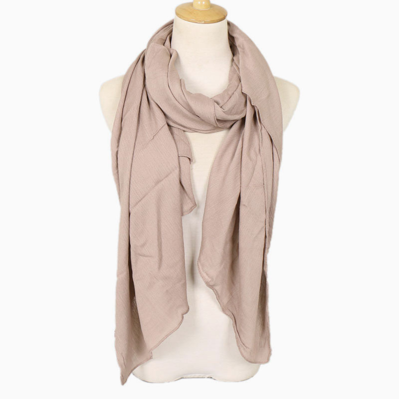 Llaven – foulard froissé pour femmes, hijab de luxe, 100% rayonne, châle froissé, couleur unie, écharpe musulmane, grande taille 180x95cm: 6