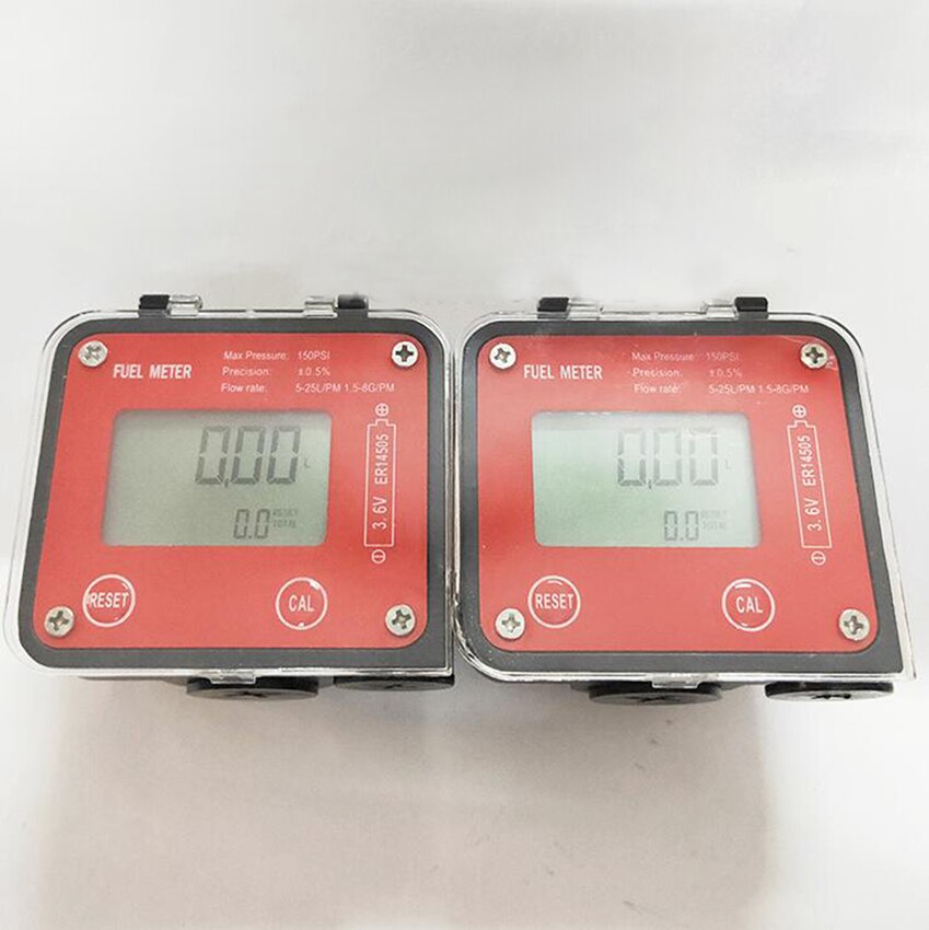 DN20 DN15 Oval Gear Digital Fuel Flowmeter 1.5-8G/PM, 0.5% High Precision, Electronic Liquid Flow Meter for Diesel Gasoline