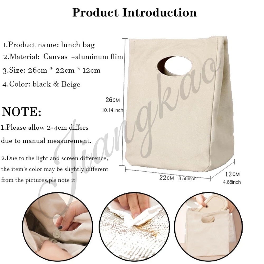 Merci Maitresse Maitre French Printed Lunch Bag Insulated Cooler Bento Tote Thermal Food Bags Teacher's Day for Teachers