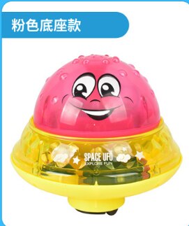 Water and land two play baby bath toy electric light toy induction squirt ball baby shake sound bath toy