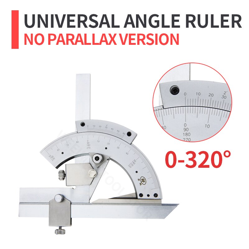 320° Universal Angle Ruler Bevel Protractor Angle Measuring Instrument Carbon Steel Angle Ruler Woodworking Find Angle Tools: 320 Universal