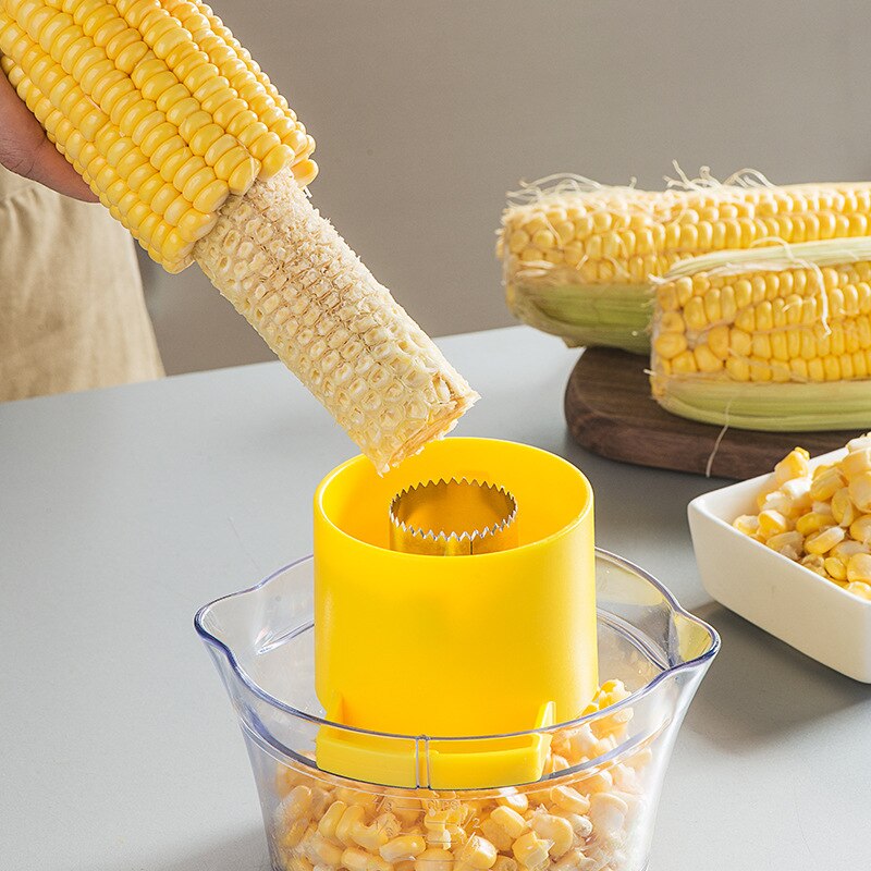 Corn Stripper, Corns Thresher Stainless Steel Peeling Machine Shucker Multifunctional Kitchen Tools