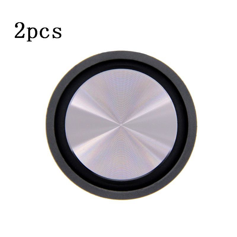 Radiateur passif pour caisson de basses, 2 pièces, diaphragme de haut-parleur, renforcement auxiliaire, Membrane de Vibration, DIY: Black 48mm