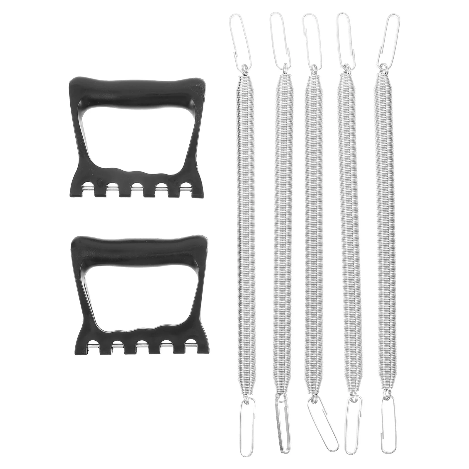 Fitnessapparatuur Lente Borst Expander Verstelbare handgreep Krachttrainer Plastic handvat Workout Sporter Stalen fitnessbeengewichten: Default Title