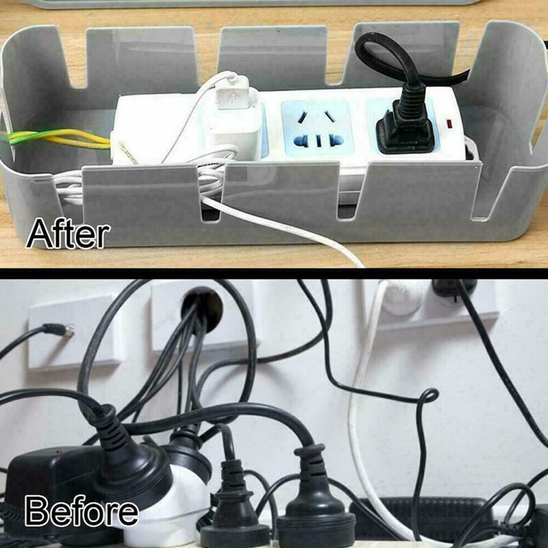 Cable Storage Box Case Wire Cable Management Socket Safety Storage Organizer Home