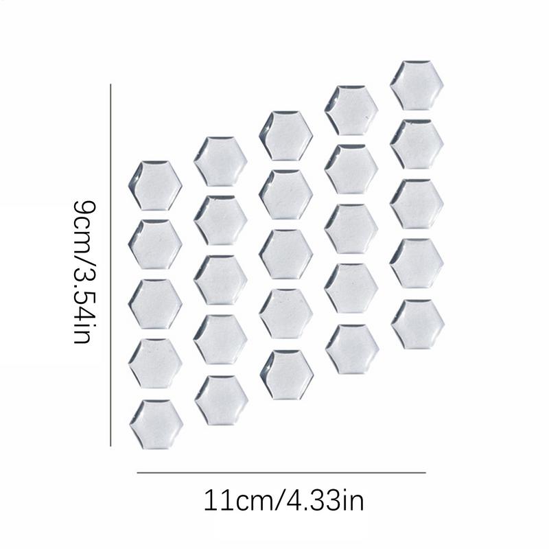 2 Blatt kratzfeste Motorradaufkleber, Motorrad-Schutzpolster, 3D-sechseckige, wasserdichte Gummisaufkleber, Lackschutz
