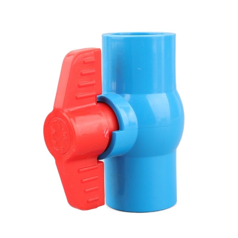 1pc 20 25 32 40 50mm PVC Ball Valve Garden Irrigation Ball Valve Aquarium Fish Tank Water Pipe Valve: ID 50mm / Blue
