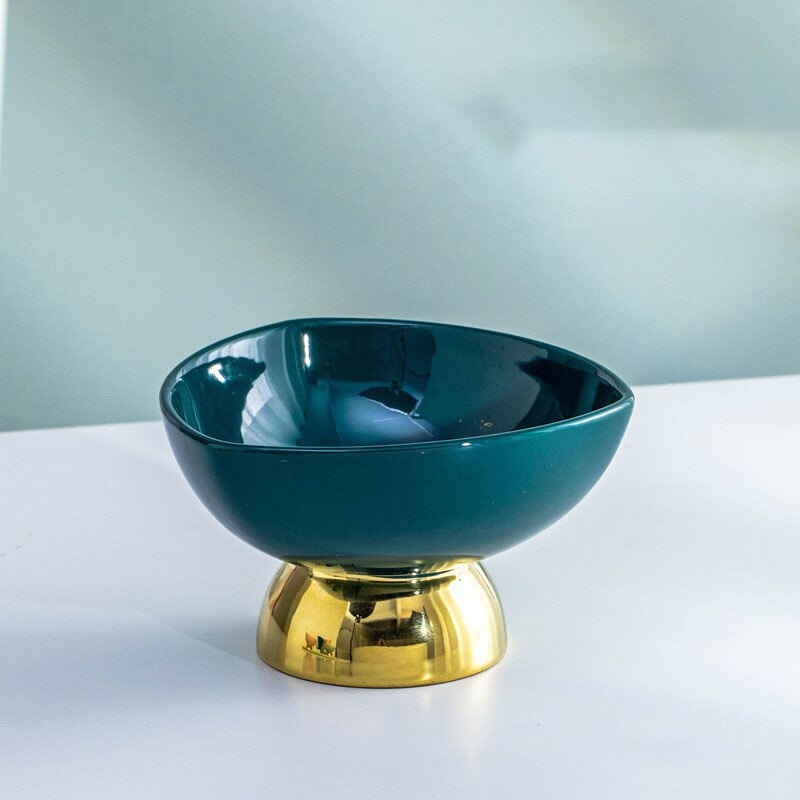 Keramische Ijs Cup Tall Kom Dessert Restaurant Ijs Cup Siroop Kom Huishoudelijke Yoghurt Kom Kerstcadeaus: Dark Green Bowl