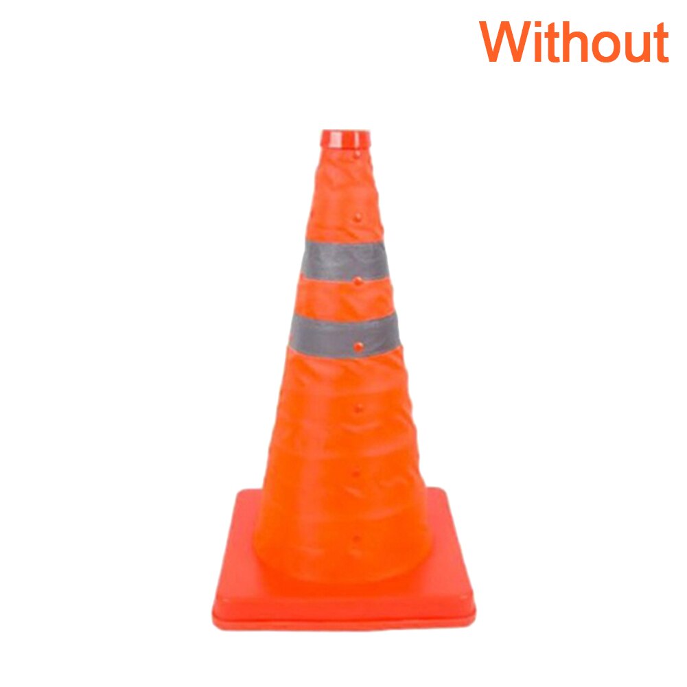 Reflective Traffic Cone Retractable Space-saving Portable Warning Sign Roadblock Hi 888: Without light