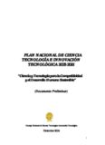 Plan Nacional de Ciencia, Tecnología und Innovación Tecnológica 2005(Perú)