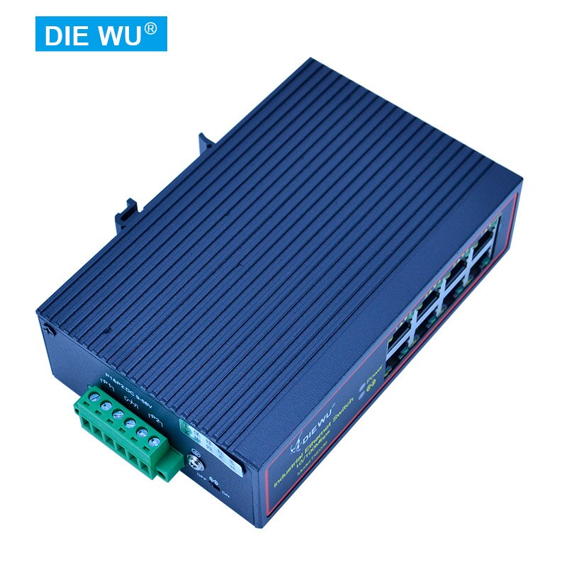 TXI036 8 Poorten Industriële Ethernet Switch 10/100Mbps Netwerk Switch Din Rail Type Netwerk Lan Adapter Vlan Signaal versterken