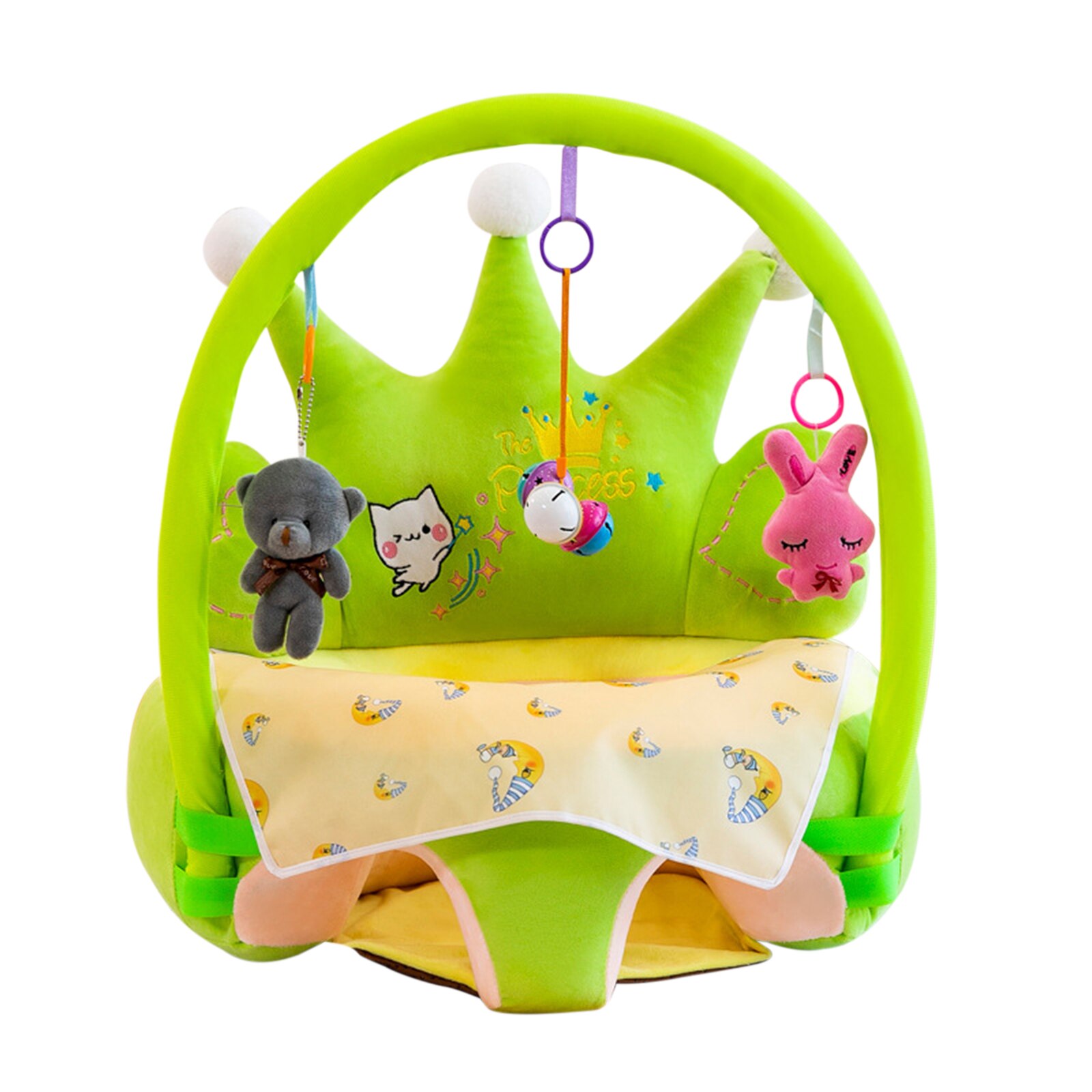 Wasbaar Pasgeboren Sofa Ondersteuning Cover Infant Peuters Leren Sit Stoel Case Baby Sofa Ondersteuning Stoelhoezen: green