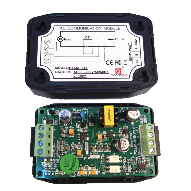 AC Electric Power Energy Meter RS485 Modbus 220V Volt Amp Frequency Power factor Meter With Coil CT & USB Cable