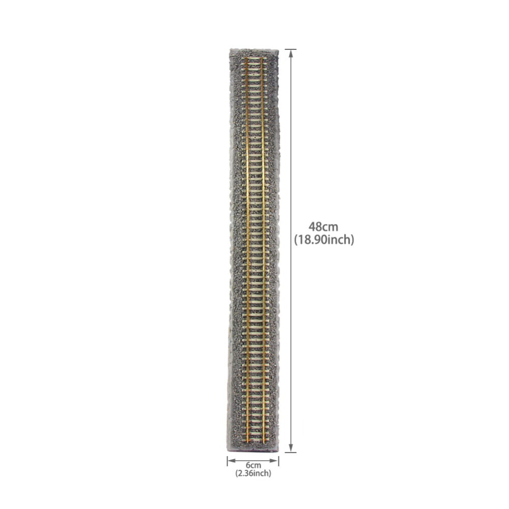 1 pc 1: 87 modèle de Train 48 cm voie ferrée métal ciment-dormeur voie ferrée HO échelle modèle accessoires HP19HO48