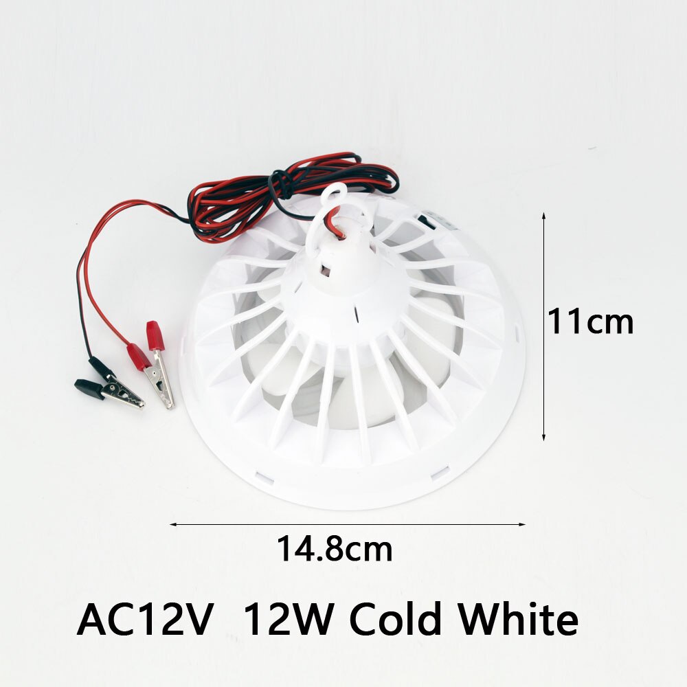 Nowoczesne wentylatory sufitowe doprowadziło lampa E27 12W 24W gabinet kuchenny biuro garaż fabryka AC12V 220V oświetlenie energooszczędne Fixtur