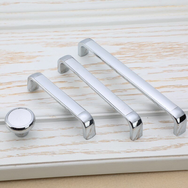 Zinklegering handvat, zwarte aluminium plaat, keukenkastdeurgreep, moderne kledingkast, ladeknop, meubeldecoratie