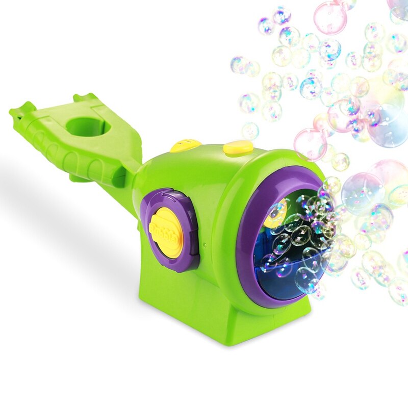 Fiets Automatische Bubble Machine Geïnstalleerd Water Blazen Speelgoed Niet Giftig Milieuvriendelijk Geïnstalleerd Speelgoed Voor Kids: Green