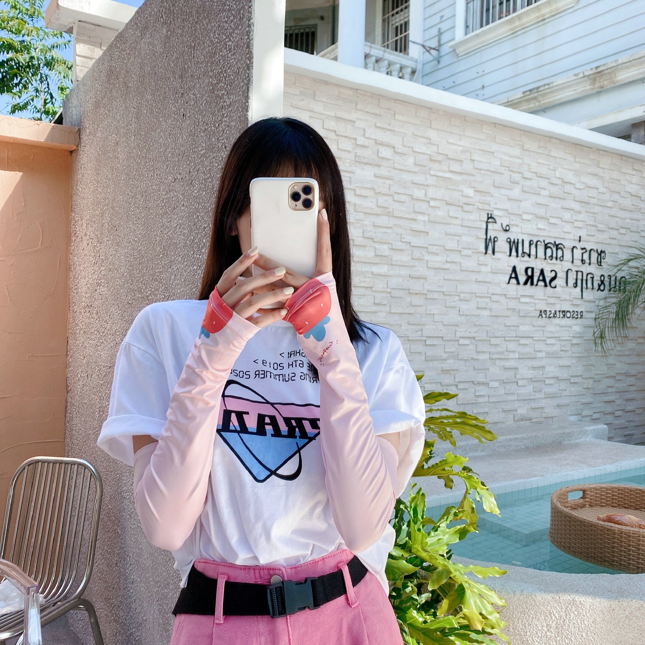 2 Stuks = 1 Pairs Koreaanse Stijl Leuke Fruit Aardbei Oversleeves Alle-Match Zon Bescherming Uv Zon bescherming Arm Mouwen