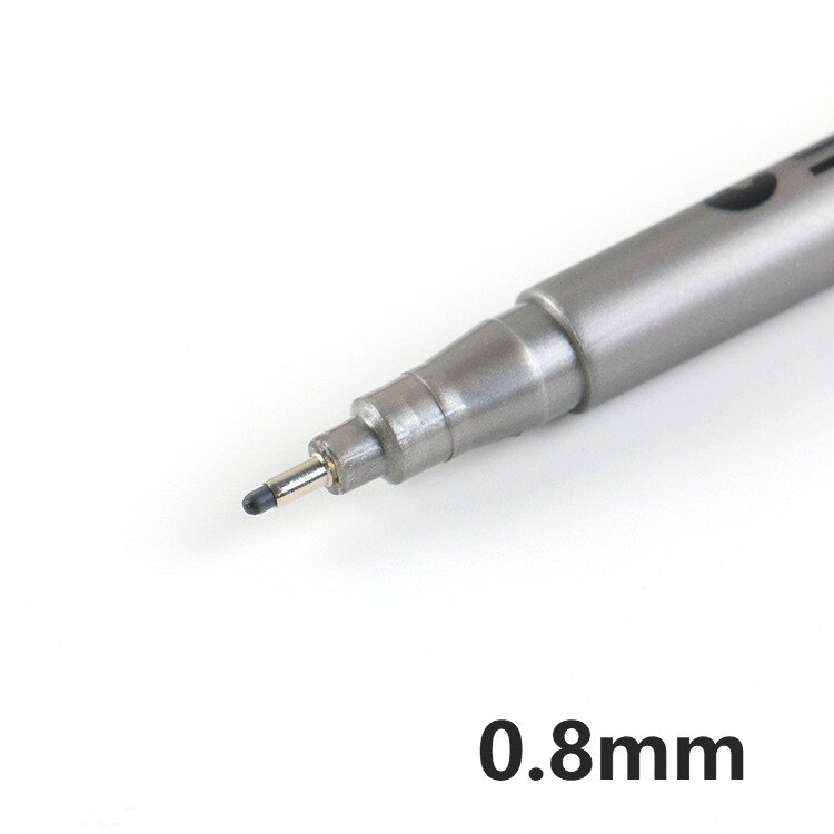 1 stk pensel pen kalligrafi pen tuscher kunst skrivning kontor skoleartikler brevpapir elev: 0.8mm