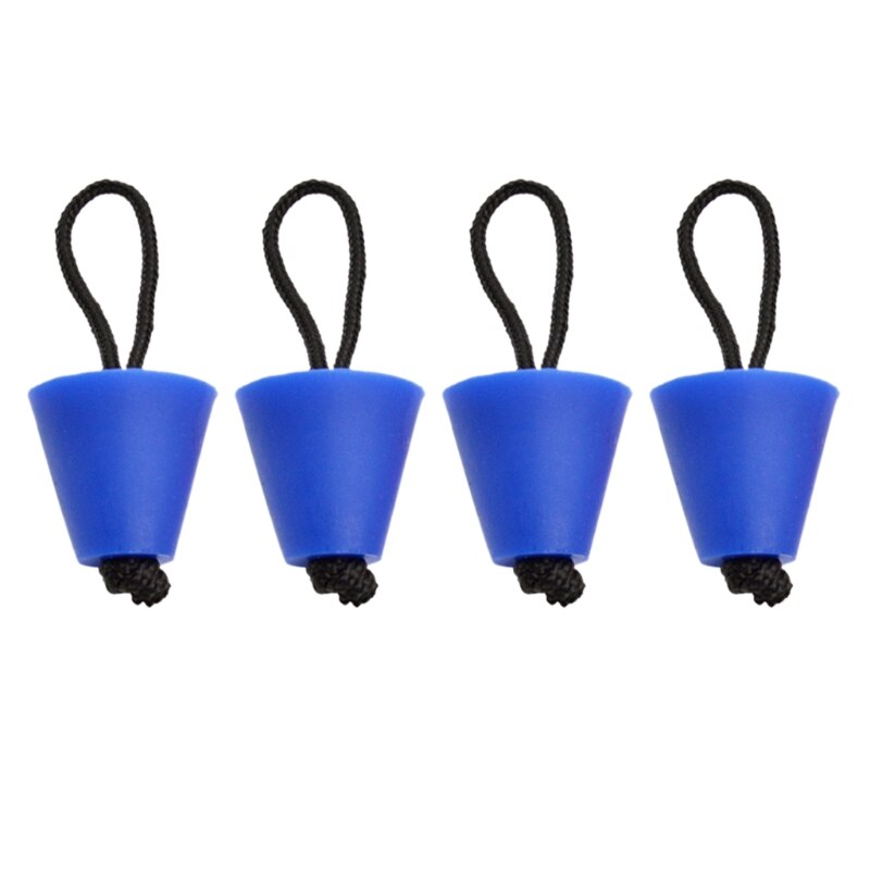 4 stuks universele kajak scupper plug stopper stop afvoergaten accessoire voor kajak opblaasbare boot kano roeiboot: Blauw