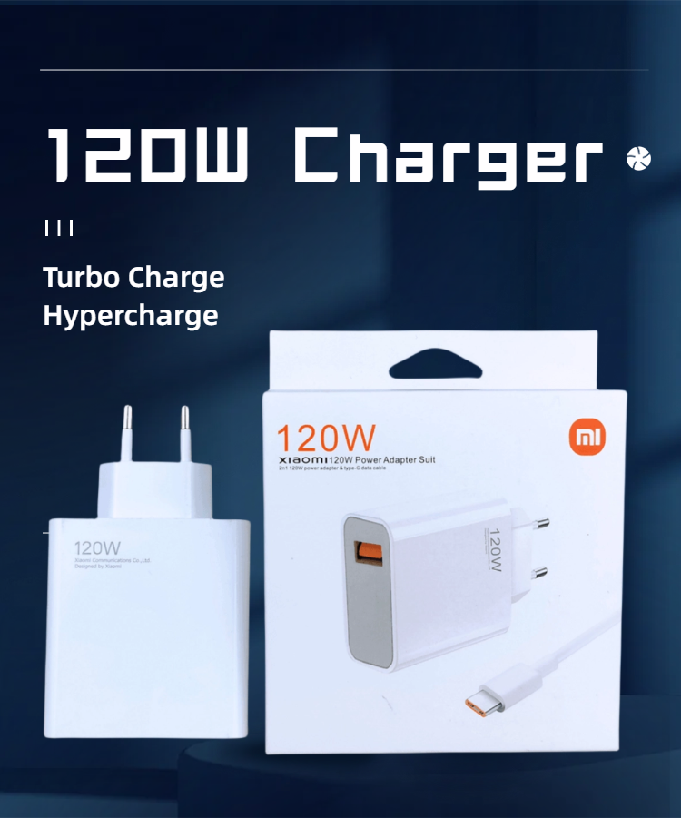 120w Original Xiaomi Charger Turbo Super Fast Charge EU Adapter Type C Cable For Mi 13t 12s Redmi Note 14 13 12 Pro Plus Phone